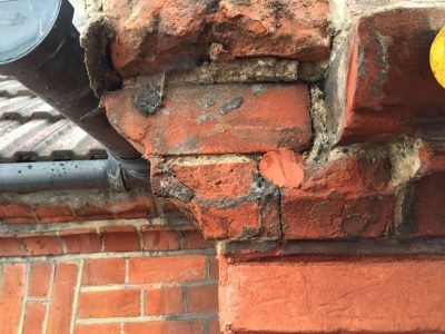 Replacing and Repairing the damaged bricks Underneath